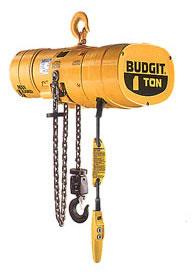 Budgit 2-Ton Electric Hoist, 20' Lift, Hook, BEHC0216-20-H3